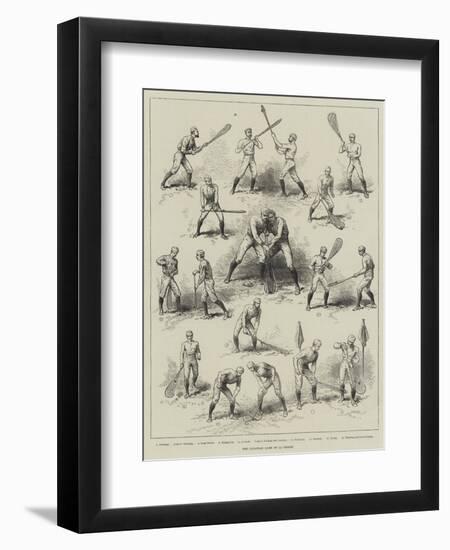 The Canadian Game of La Crosse-null-Framed Giclee Print