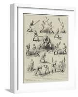 The Canadian Game of La Crosse-null-Framed Giclee Print