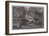 The Canadian Lumber Trade, Clearing a Jam-George Henry Andrews-Framed Giclee Print