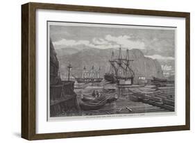 The Canadian Lumber Trade, Timber Coves at Quebec-George Henry Andrews-Framed Giclee Print