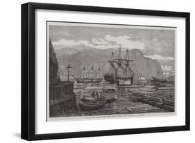 The Canadian Lumber Trade, Timber Coves at Quebec-George Henry Andrews-Framed Giclee Print