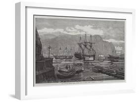 The Canadian Lumber Trade, Timber Coves at Quebec-George Henry Andrews-Framed Giclee Print