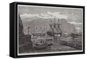 The Canadian Lumber Trade, Timber Coves at Quebec-George Henry Andrews-Framed Stretched Canvas