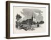 The Canadian Red River Exploring Expedition: St. Boniface Cathedral, Red River, 1858-null-Framed Giclee Print