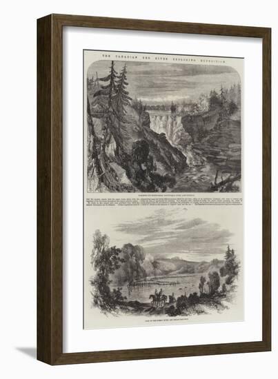 The Canadian Red River Exploring Expedition-null-Framed Giclee Print