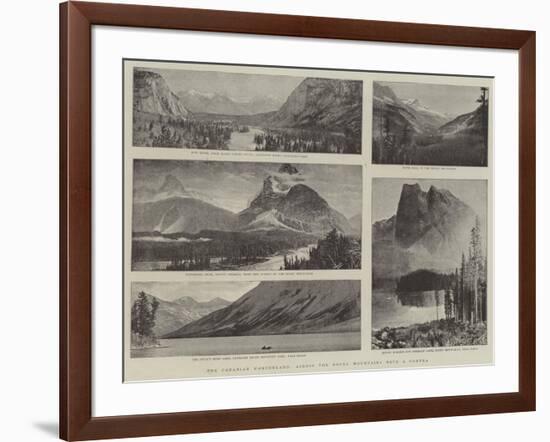 The Canadian Wonderland, across the Rocky Mountains with a Camera-null-Framed Giclee Print