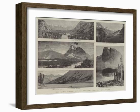 The Canadian Wonderland, across the Rocky Mountains with a Camera-null-Framed Giclee Print