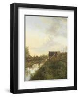 The Canal at Graveland, 1818-Pieter Gerardus van Os-Framed Giclee Print