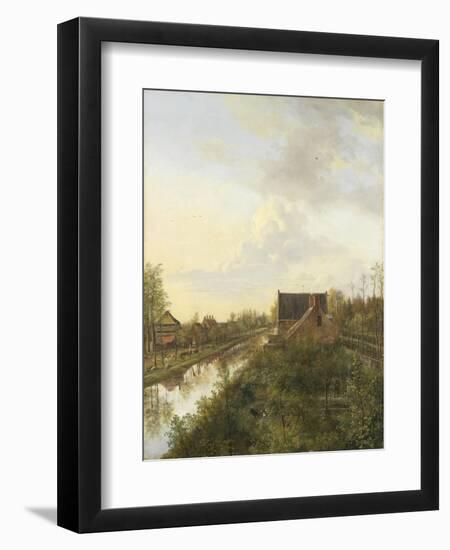 The Canal at Graveland, 1818-Pieter Gerardus van Os-Framed Giclee Print