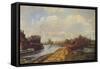 'The Canal at Rickmansworth', 1908 (1935)-John William Buxton Knight-Framed Stretched Canvas