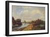 'The Canal at Rickmansworth', 1908 (1935)-John William Buxton Knight-Framed Giclee Print