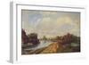 'The Canal at Rickmansworth', 1908 (1935)-John William Buxton Knight-Framed Giclee Print