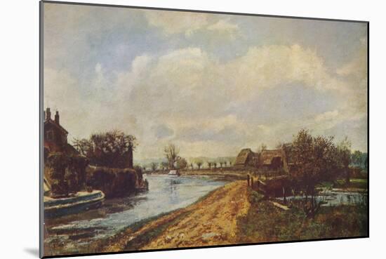 'The Canal at Rickmansworth', 1908 (1935)-John William Buxton Knight-Mounted Giclee Print