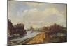 'The Canal at Rickmansworth', 1908 (1935)-John William Buxton Knight-Mounted Giclee Print