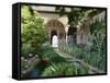 The Canal Court of the Generalife Gardens in May, Granada, Andalucia, Spain-Nedra Westwater-Framed Stretched Canvas