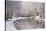 The Canal De Berry after a Snow Shower, Loir-Et-Cher, Centre, France, Europe-Julian Elliott-Stretched Canvas