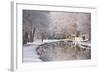 The Canal De Berry after a Snow Shower, Loir-Et-Cher, Centre, France, Europe-Julian Elliott-Framed Photographic Print