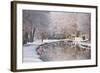 The Canal De Berry after a Snow Shower, Loir-Et-Cher, Centre, France, Europe-Julian Elliott-Framed Photographic Print