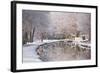 The Canal De Berry after a Snow Shower, Loir-Et-Cher, Centre, France, Europe-Julian Elliott-Framed Photographic Print
