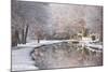 The Canal De Berry after a Snow Shower, Loir-Et-Cher, Centre, France, Europe-Julian Elliott-Mounted Photographic Print