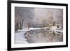 The Canal De Berry after a Snow Shower, Loir-Et-Cher, Centre, France, Europe-Julian Elliott-Framed Photographic Print