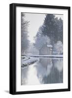 The Canal De Berry after a Snow Shower, Loir-Et-Cher, Centre, France, Europe-Julian Elliott-Framed Photographic Print