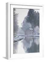 The Canal De Berry after a Snow Shower, Loir-Et-Cher, Centre, France, Europe-Julian Elliott-Framed Photographic Print