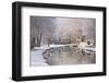 The Canal De Berry after a Snow Shower, Loir-Et-Cher, Centre, France, Europe-Julian Elliott-Framed Photographic Print