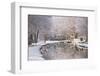 The Canal De Berry after a Snow Shower, Loir-Et-Cher, Centre, France, Europe-Julian Elliott-Framed Photographic Print