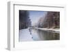 The Canal De Berry after a Snow Shower, Loir-Et-Cher, Centre, France, Europe-Julian Elliott-Framed Photographic Print