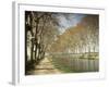 The Canal Du Midi, Near Capestang, Languedoc Roussillon, France-Michael Busselle-Framed Photographic Print