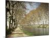 The Canal Du Midi, Near Capestang, Languedoc Roussillon, France-Michael Busselle-Mounted Photographic Print