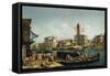 The Canal Grande and S. Geremia, Venice-Michele Marieschi-Framed Stretched Canvas