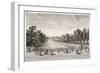 The Canal in St James's Park, Westminster, London, C1740-John Stevens-Framed Giclee Print