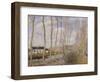 The Canal of the River Loing, c.1892-Alfred Sisley-Framed Giclee Print