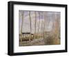 The Canal of the River Loing, c.1892-Alfred Sisley-Framed Giclee Print