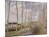 The Canal of the River Loing, c.1892-Alfred Sisley-Mounted Giclee Print