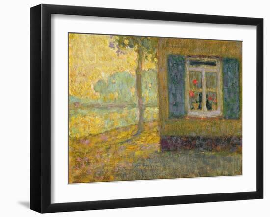 The Canal Path, Gravelines-Henri Eugene Augustin Le Sidaner-Framed Giclee Print