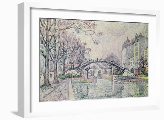 The Canal Saint-Martin, 1933-Paul Signac-Framed Giclee Print