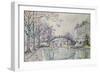 The Canal Saint-Martin, 1933-Paul Signac-Framed Giclee Print