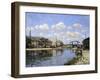 The Canal Saint-Martin, Paris, 1872-Alfred Sisley-Framed Giclee Print