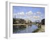 The Canal Saint-Martin, Paris, 1872-Alfred Sisley-Framed Giclee Print