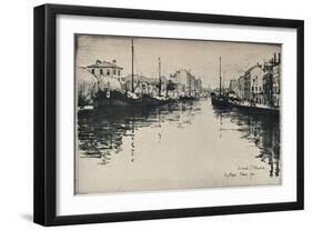 'The Canal St Martin', 1915-Eugene Bejot-Framed Giclee Print