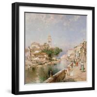 The Canal Tolentini-Franz Xaver Thallmaier-Framed Giclee Print