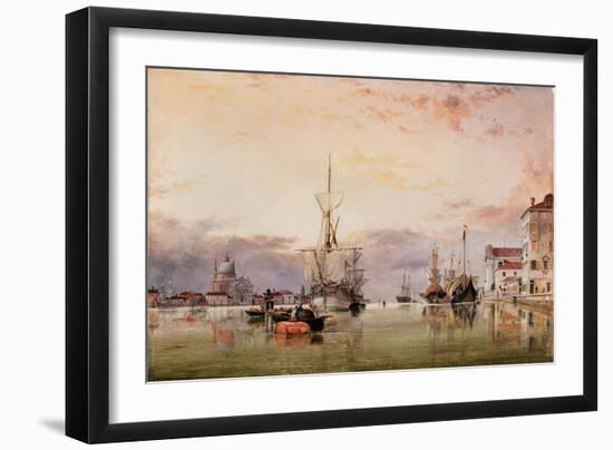 The Canale Della Giudecca with the Redentore Beyond, 1863-Edward William Cooke-Framed Giclee Print