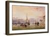 The Canale Della Giudecca with the Redentore Beyond, 1863-Edward William Cooke-Framed Premium Giclee Print