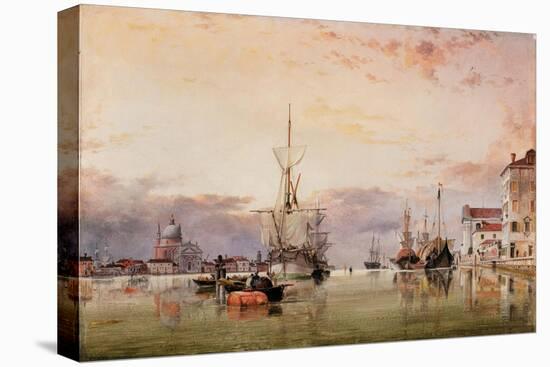 The Canale Della Giudecca with the Redentore Beyond, 1863-Edward William Cooke-Stretched Canvas