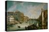 The Canale Grande in Venice, Italy, seen from San Vio-Canaletto-Stretched Canvas