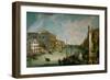 The Canale Grande in Venice, Italy, seen from San Vio-Canaletto-Framed Giclee Print