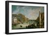 The Canale Grande in Venice, Italy, seen from San Vio-Canaletto-Framed Giclee Print